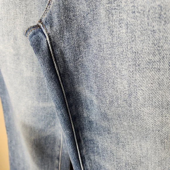 Stylish Light Blue Flare Jeans - Picture 8 of 15